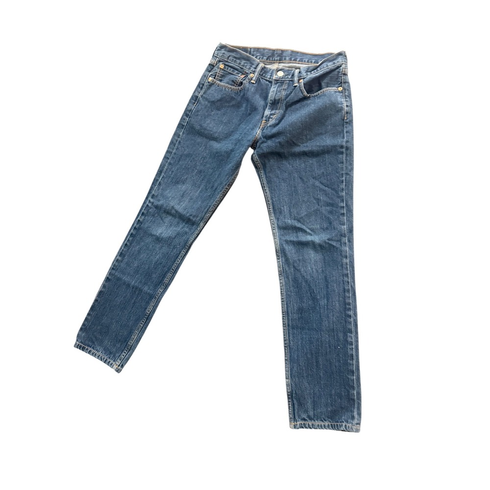 Levis 511 Mens Jeans 32x32 Slim Fit Dark Wash Blue Denim 100 Cotton Straight